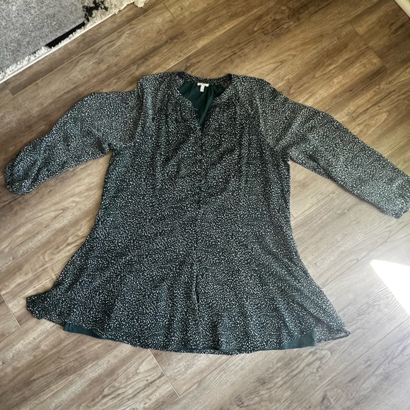 Joie XXL artic animal balloon sleeve dress fully lined sheer sleeve - Picture 6 of 16